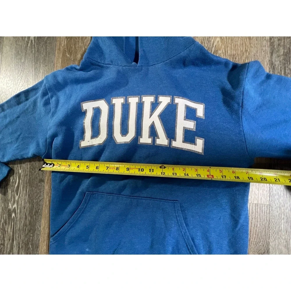 Duke Pullover Hoodie Youth Large Blue Graphic Sweatshirt Collegiate 5042